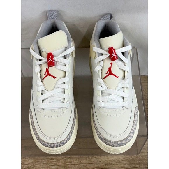 Jordan Spizike Low GS Shoes Sail University Red Elephant Print FQ3950 100 6Y - Picture 3 of 11